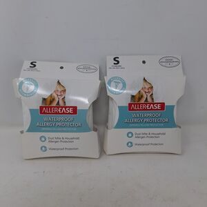 AllerEase Set Of 2 Waterproof Zippered Pillow Protector Dust Mite Allergy Spills